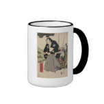 Het schilderen circa 1810 van van Sasaki "Ganryu"  Beker