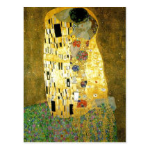 Het schilderen www.ya van Gustav Klimt's van de su Wenskaart
