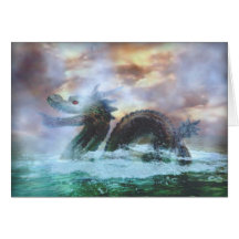 Het Serpent van het zee Wenskaart