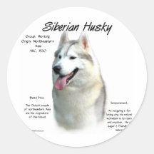 Het Siberische Schor Ontwerp van de Geschiedenis Ronde Sticker