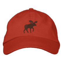 Het Silhouet van Amerikaanse elanden (Klantgericht Geborduurde Baseball Caps