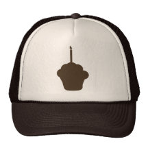 Het silhouet van Cupcake van de chocolade Mesh Petten
