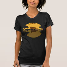 Het Silhouet van de Das van de honing Tshirt