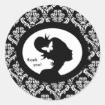 Het Silhouet van de Vrouw van de Vlinder van de St