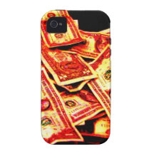 Het Sinaasappel van de Rekeningen van Dollah van D Case-Mate iPhone 4 Hoesje