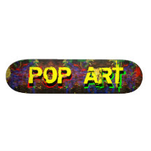 Het skateboard van het POP-ART