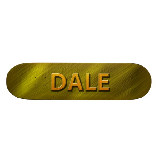 het skateboarddek van de dal gouden douane