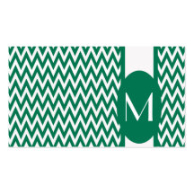 Het smaragdgroene Elegante Visitekaartje van het M