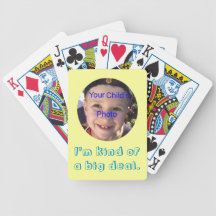 Het soort van I'm een grote deal_circle template_c Pak Speelkaarten