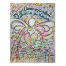 Het Spaans Welke Cancer Cannot Do Angel Postcards Wenskaart
