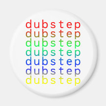 Het Spectrum van de Kleur van de Tekst van Dubstep Koelkast Magneet