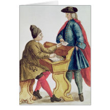 Het spelen van de Venetiaanse Loterij Wenskaarten