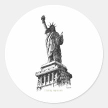 Het standbeeld van Vrijheid Ronde Sticker