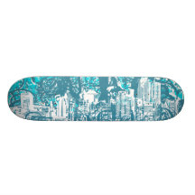 Het stedelijke skateboard van de Stad