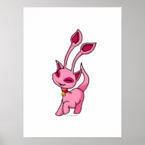 Het steigeren roze Aisha posters