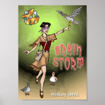 Het Storm van hersenen Posters