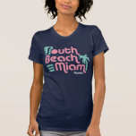 Het Strand Miami van het zuiden T-shirts