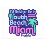 Het Strand Miami van het zuiden Wens Kaart