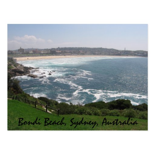 Het Strand van Bondi, Sydney, Australië Wens Kaart