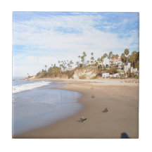 Het Strand van Californië Geboortetegeltje