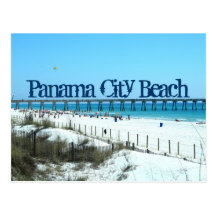 Het Strand van de Stad van Panama, Florida Wenskaarten