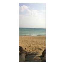 Het Strand van de zomer Custom Reclamekaart