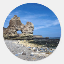 Het Strand van Hendon, Sunderland, Engeland Ronde Stickers