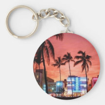 Het Strand van Miami, Florida Sleutelhangers