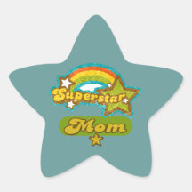 Het super Mamma van de Ster Ster Sticker