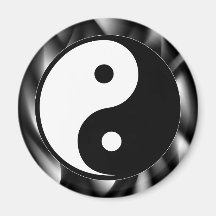 Het Symbool van Yang van Yin Koelkast Magneet