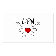 Het Tattoo van de Liefde LPN Visitekaartjes Sjabloon