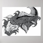 Het Tattoo van Koi - Poster