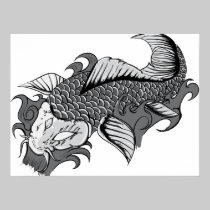 Het Tattoo van Koi - Poster posters