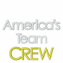Het Team van Amerika, BEMANNING Geborduurd Sweatshirt Met Capuchon