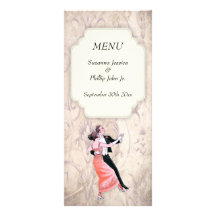 Het Thema van de jaren '20 van het Menu van het hu Persoonlijke Reclamekaart