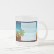 Het themahuwelijk/gebeurtenis van de palm/van het  koffie mok