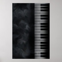 het toetsenbordposter van pianosleutels