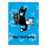 Het Trio van de kat Kaart