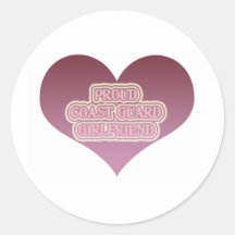 Het trotse Vriendin van de Kustwacht Ronde Stickers