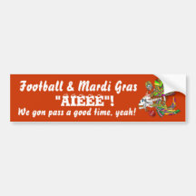 Het Uitzicht van Skelly van het Voodoo van Mardi G Bumpersticker