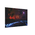 Het vallen van de avond Verpakt Canvas Stretched Canvas Afdruk