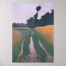 Het vallotton-Landschap van Felix in Regen Afdruk