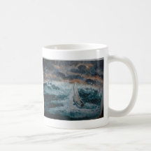 Het van streek maken van zeeen koffie beker