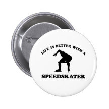 Het VectorDesign van de Schaatser van de snelheid Buttons
