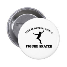 Het VectorDesign van kunstschaatsen Buttons