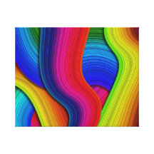 het verbazen kleurrijke canavas stretched canvas afdruk