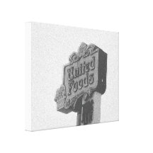 Het verenigde Teken van het Voedsel Stretched Canvas Afdrukken