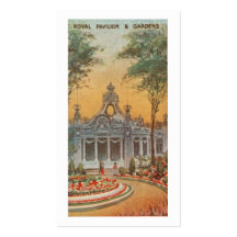 Het verfraaien van het Paleis en de Tuinen van Kun Visitekaartjes Sjabloon