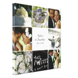 Het Verpakte Canvas van het huwelijk Collage - Wit canvas prints
