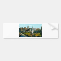 Het Vierkante Park van de Unie van Post en Straten Bumpersticker